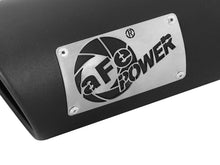 Load image into Gallery viewer, aFe MACH Force-Xp Universal Exhaust Tip 3-1/2ININ x 4-1/2IN Outlet x 12IN Black Left Side Exit