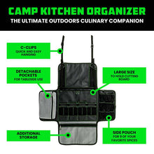 Load image into Gallery viewer, Rhino USA Camp Kitchen Organizer Bag (Black)
