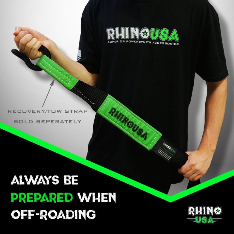 Rhino USA 30Ft Tow Strap/Shackles Combo