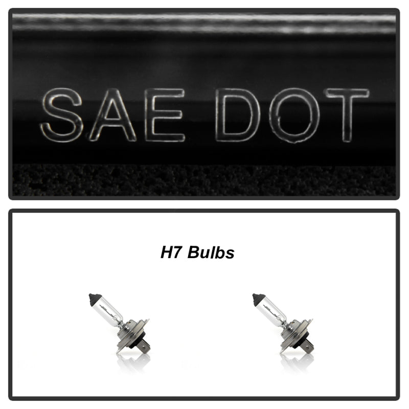 Spyder 08-19 Peterbilt 325 Passenger Side Projector Headlights - Black (PRO-YD-PB38600-R-BK)