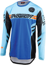 Load image into Gallery viewer, Answer 25 Arkon Nitrus Jersey Blue/Black/Hyper Orange Youth - Medium