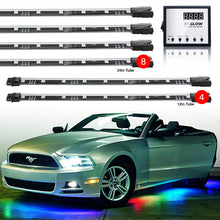 Load image into Gallery viewer, XK Glow 3 Million Color XKGLOW LED Accent Light Car/Truck Kit 8x24In + 4x12In Tubes