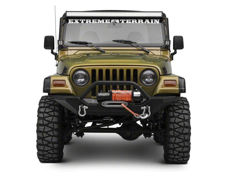 Raxiom 97-06 Jeep Wrangler TJ 50-In LED Light Bar Windshield Mount w/ Auxilliary Bracket