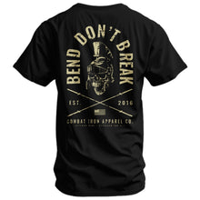 Load image into Gallery viewer, Bend Don't Break Barbell Skull Men's T-Shirt