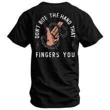 Load image into Gallery viewer, Don't Bite The Hand That Fingers You Men's T-Shirt
