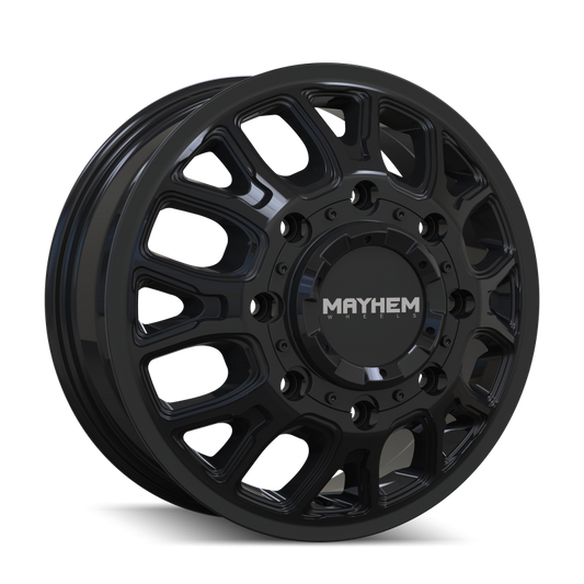 Mayhem 8107D Cogent Dually 17x6.5 8x200 BP 125mm Offset 142mm Bore Gloss Black