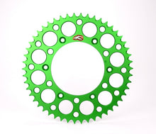 Load image into Gallery viewer, Renthal 98-24 Kawasaki KX 80/85L/85II/100/112 Rear Grooved Sprocket - Green 420-51P Teeth