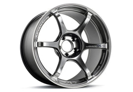 Advan RG-4 18x9.5 +38 5-120 Racing Hyper Black & Ring Wheel from Advan, showcasing a sleek design and modern styling.