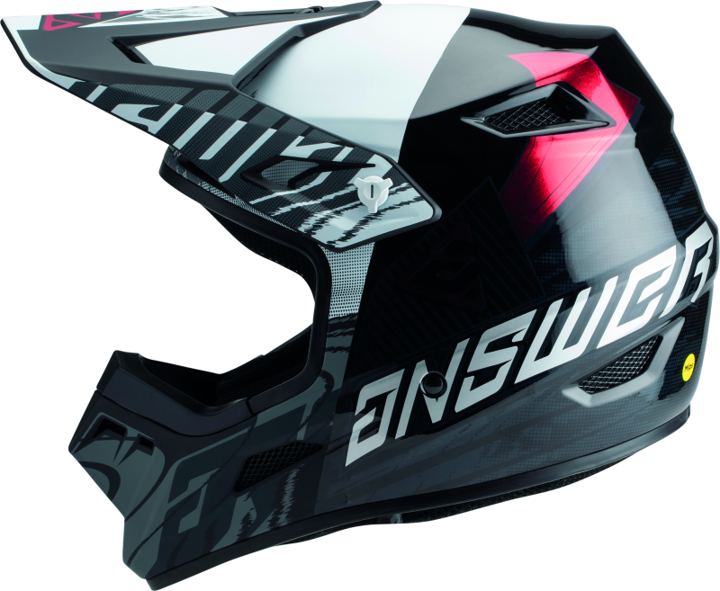 Answer AR3 Ronin Helmet Black/White/Crimson - Small