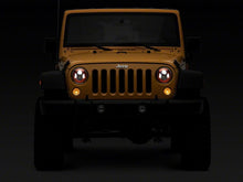 Load image into Gallery viewer, Raxiom 07-18 Jeep Wrangler JK 7-In LED Headlights- Red Housing- Clear Lens