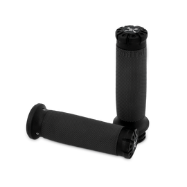 Burly Brand 08-24 H-D TBW Set Hawk Billet Handle Grip Set - Textured Black