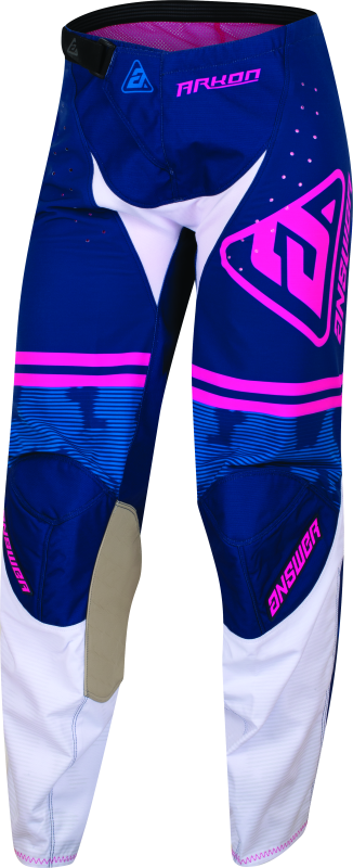 Answer 23 Arkon Trials Pant Blue/White/Magenta Youth Size - 26