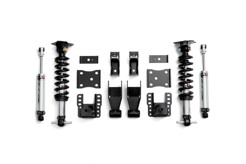 QA1 14-18 Chevy Silverado 2WD Dual Adjustable 4-6in Lowering Kit w/ Spindles