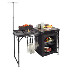 Load image into Gallery viewer, Portable Camping Kitchen Table with Storage Organizer for Outdoor