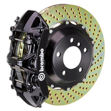 Load image into Gallery viewer, Brembo 03-06 G35 Sedan/Coupe/03-08 350Z Front GT BBK 6 Piston Cast 355x32 2pc Rotor Drilled-Black