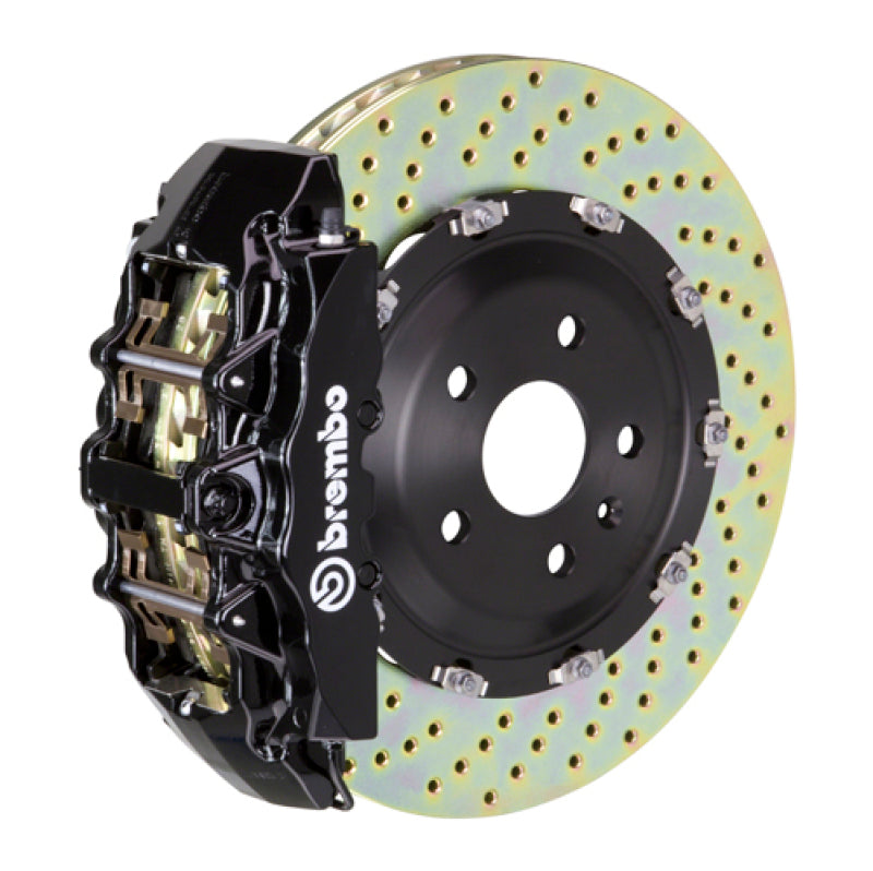 Brembo 02-05 7-Series (Thru 3/5 Prod) Fr GT BBK 6Pis Cast 380x34 2pc Rotor Drilled-Black