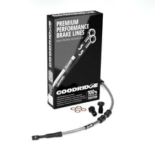 Load image into Gallery viewer, Goodridge 96-07 HD FLH Multi Model +4in Clear Brake Line Kit w/Black Fittings