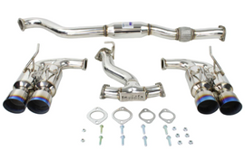 Invidia [11-14 WRX, 08-14 STI HatchBack] R400 Gemini Cat Back Exhaust With Titanium Tips | HS08ST5GM4ST
