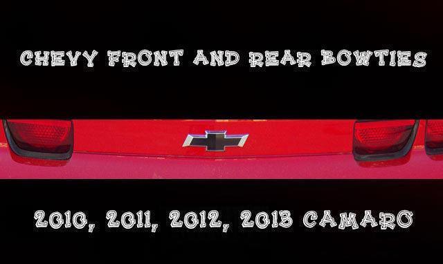 Chevy Cararo Bowtie Vinyl Insert - 2010-2013 Camaro FRONT / REAR