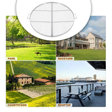 Load image into Gallery viewer, Foldable Fire Pit Grill Cooking Grate with Handle