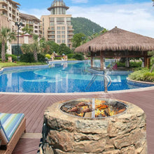 Load image into Gallery viewer, Foldable Fire Pit Grill Cooking Grate with Handle