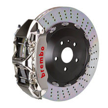 Load image into Gallery viewer, Brembo 03-08 SL55 AMG (Excl Black Series) Fr GTR BBK 6Pist Billet 405x34 2pc Rotor Drilled- Nickel