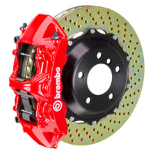 Load image into Gallery viewer, Brembo 97-04 Corvette C5 Front GT BBK 6 Piston Cast 380x32 2pc Rotor Drilled-Red