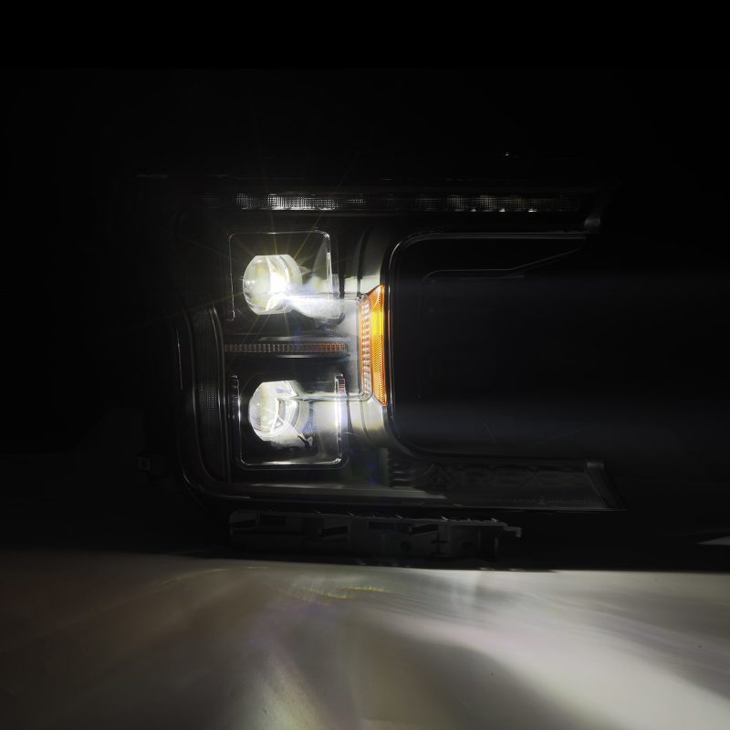 AlphaRex 18-20 Ford F150 (MK II 14th Gen Style) LUXX-Series LED Projector Headlights Black