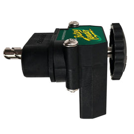 Battery Tender Plug Only - Black DC power connector with L-shape plug designed for secure battery connections to marine accessories.