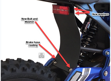 Load image into Gallery viewer, DirtyBike Shock Protector Mud Guard LONG For Seat Extensions Surron LBX