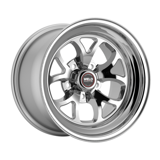 Weld S76 15x8 / 5x120.65 / 5.5 BS / 3.18 HB - Polished Center - Polished Shell - Non-BL Wheel