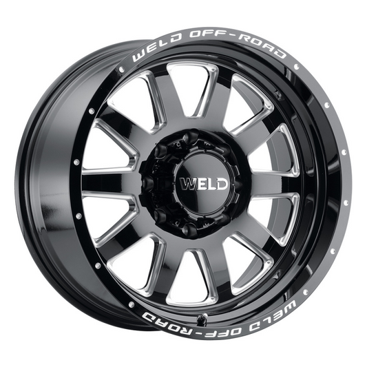 Weld Stealth 18x9 / 8x165.1 / 5 BS / 125.1 HB - Gloss Black Milled - Non-BL Wheel