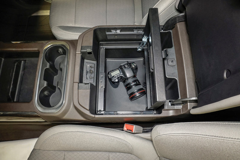 Tuffy Console Safe W/ Combo Lock For Chevrolet Silverado And Gmc Sierra W/ Flow Thru Console