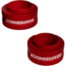 Load image into Gallery viewer, Camburg 2024+ Ford Ranger Raptor 2.5in Front Spring Preload Spacer Kit (Red)