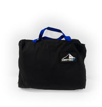 Load image into Gallery viewer, Carrying bag for the Canopy Camper Insulation Kit by Dirtbox Overland, featuring a sleek design with blue straps for easy transportation.