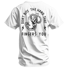 Load image into Gallery viewer, Don't Bite The Hand That Fingers You Men's T-Shirt