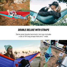 Load image into Gallery viewer, Double Deluxe Hammock w/Straps