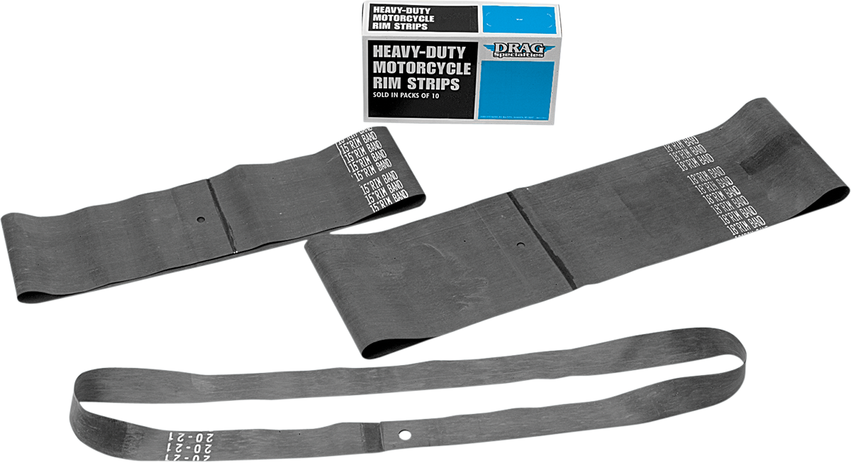 DRAG SPECIALTIES 15-Inch x 5-Inch Rim Strips with Center Valve Hole (10 Pack) - Part Number 17-6770CS-BX-80