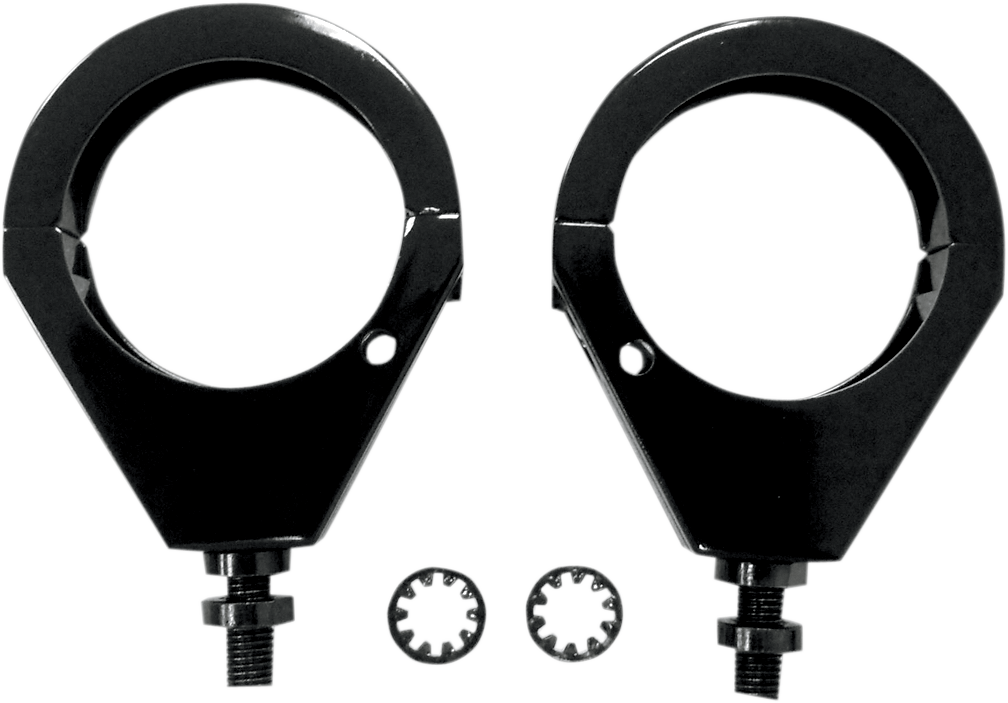 DRAG SPECIALTIES 76673B Black 49mm Turn Signal Clamp for Front Forks