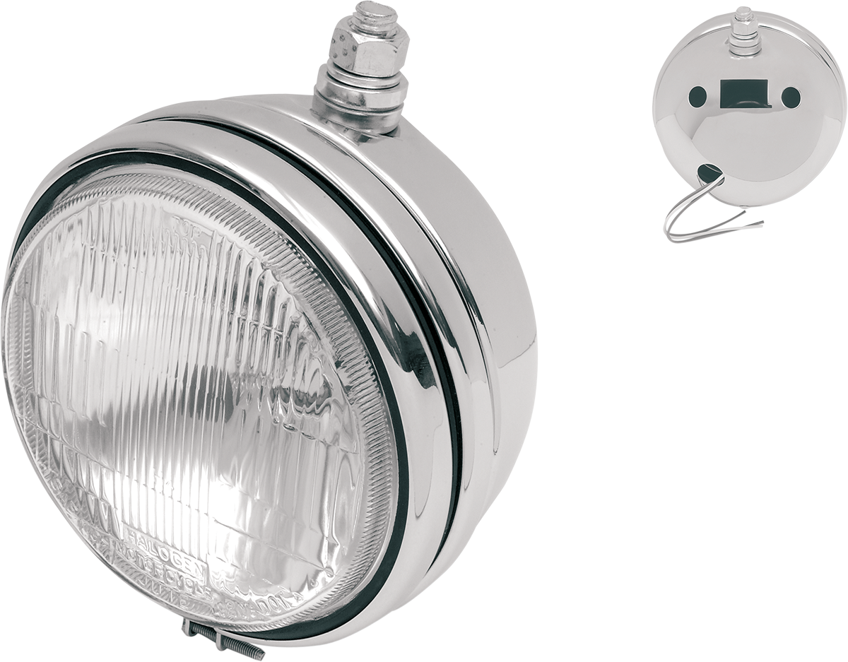 DRAG SPECIALTIES, DRAG SPECIALTIES 20-0308C-BX-LB2 Headlight - 5-3/4 Inch Chrome for '75-'89 FX and XL Models