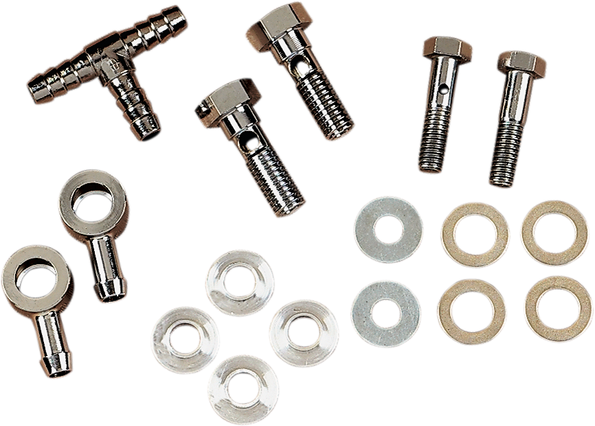 DRAG SPECIALTIES, Drag Specialties Air Cleaner Breather Kit 120090-BC105 for Late-Style Engines