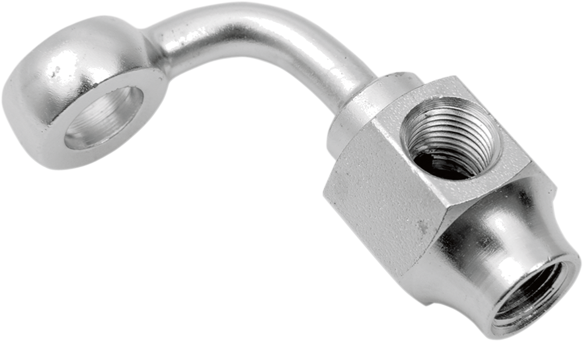 DRAG SPECIALTIES, Drag Specialties Banjo Fitting - 3/8" x 1/8" NPT, 90° Short by Drag Specialties Part 301