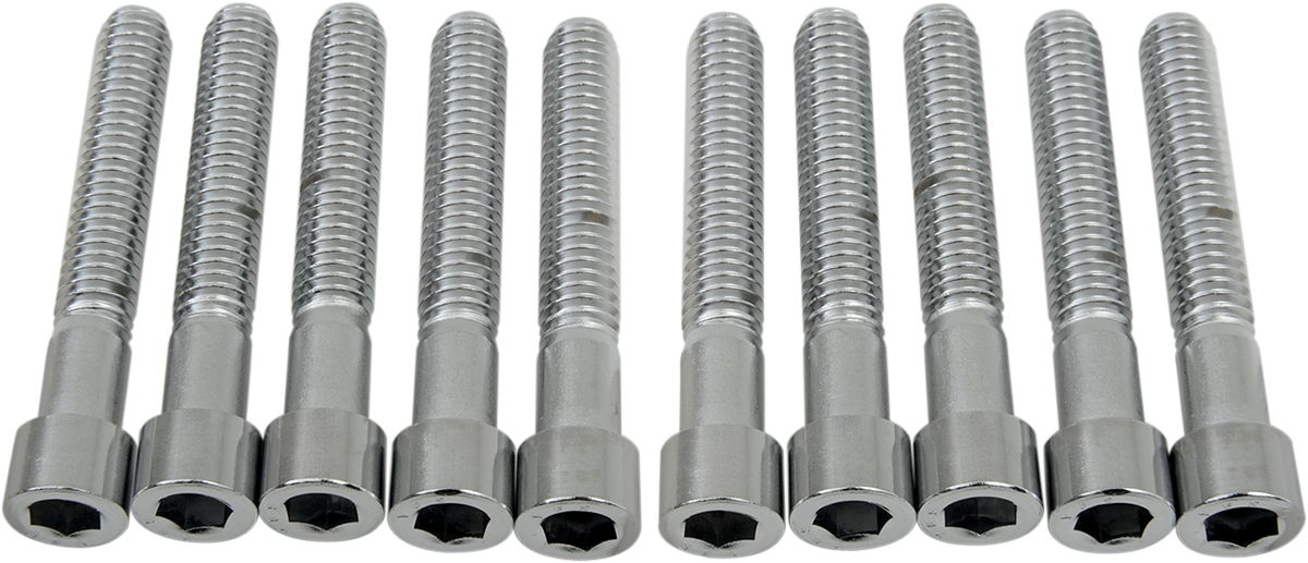 DRAG SPECIALTIES, Drag Specialties MPB221S Coarse-Thread Socket-Head Bolts - 5/16-18 x 2 inch - Pack of 10