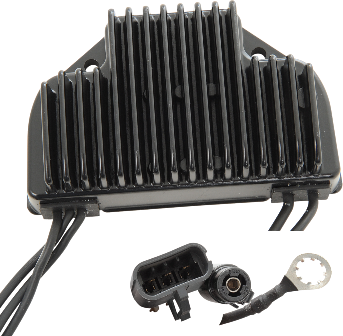 DRAG SPECIALTIES, DRAG SPECIALTIES Regulator - Black for '02-'07 V-Rod, Part Number 74494-02BK