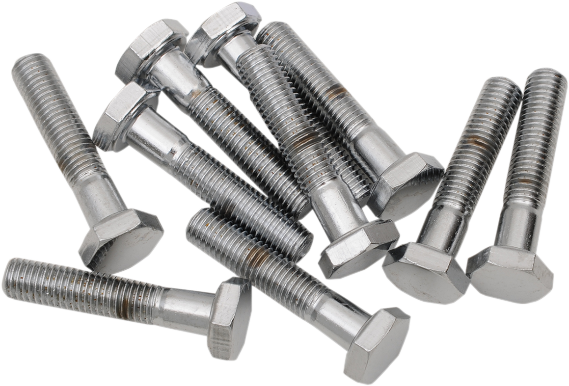 DRAG SPECIALTIES Hex Head Replacement Bolts - Fine Thread 1/4"-28 x 1" (10 Pack) - Part MPB140