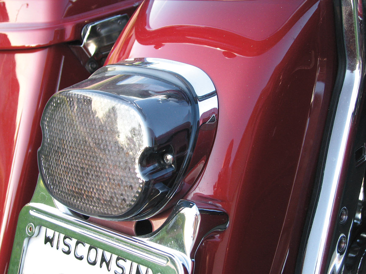 Drag Specialties L24-0436DMLED Smoke Taillight with Full LED Board for Modern Motorcycles