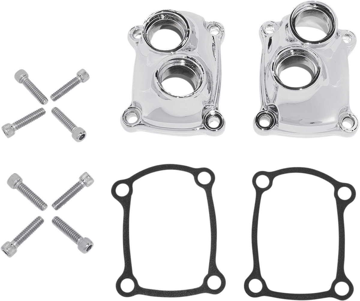 DRAG SPECIALTIES M8 Lifter Cover Chrome I04-0890C - Die-Cast Aluminum Pair