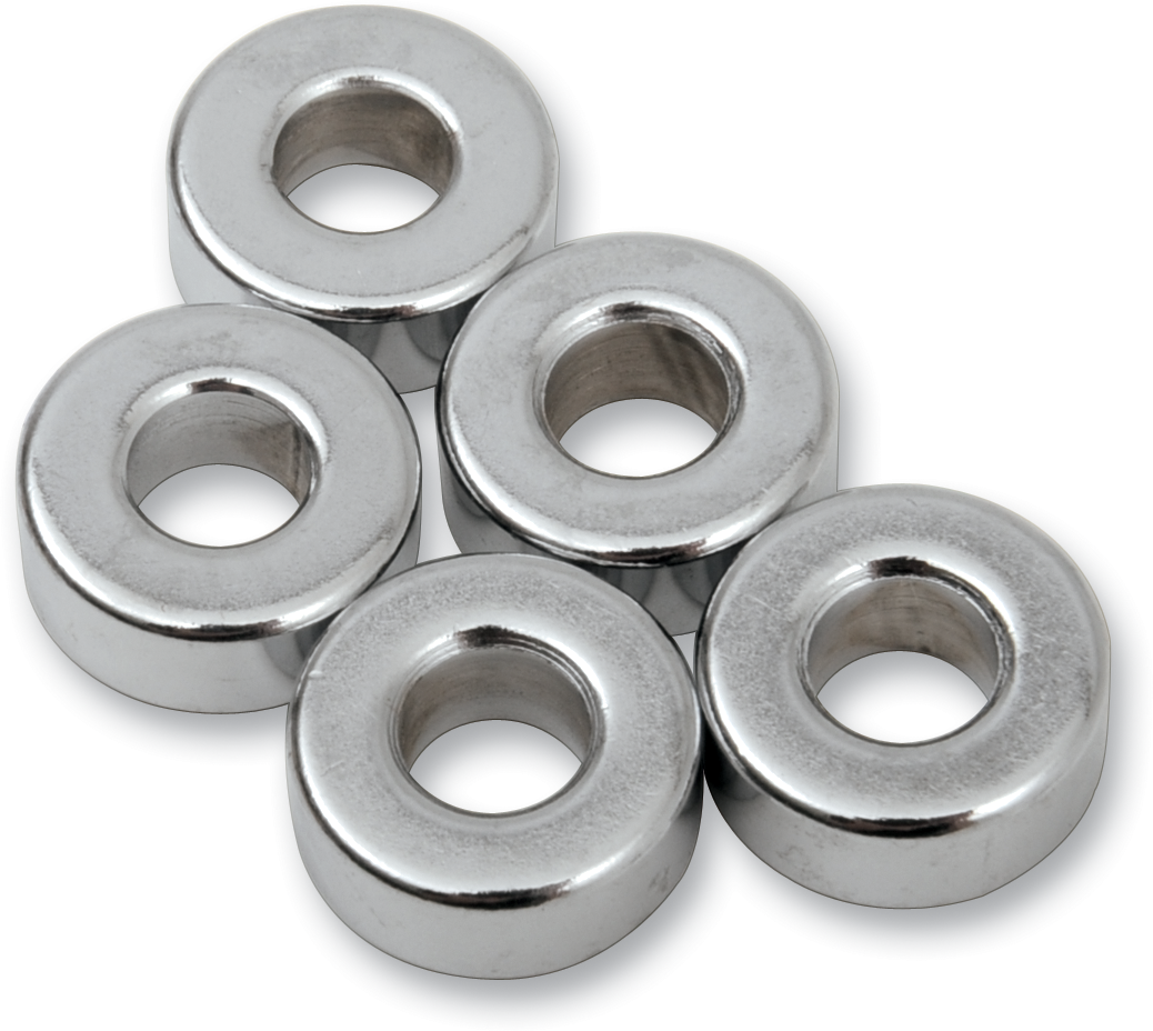 Drag Specialties MPB502 Chrome Spacer Pack - 1/4" x 5/8" x 1/4" Replacement Kit