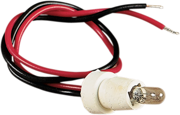 DRAG SPECIALTIES Replacement Rubber Socket and Bulb for Mini Speedometers and Tachs 21-6800-BC101