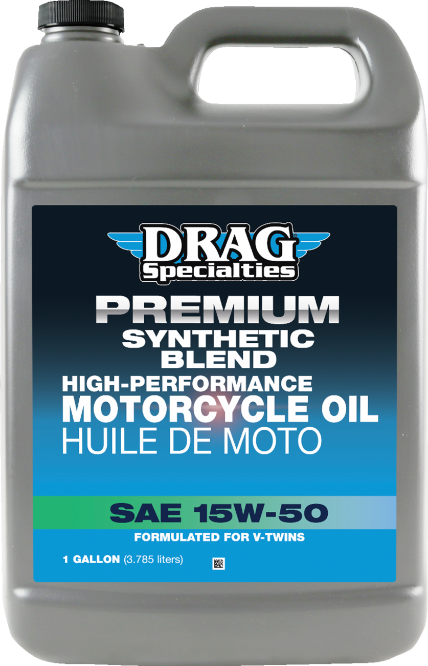 DRAG SPECIALTIES OIL, DRAG SPECIALTIES OIL 15W-50 Motorcycle Oil for Harley-Davidson Revolution Max Engines - 1 Gallon (Part #215908)